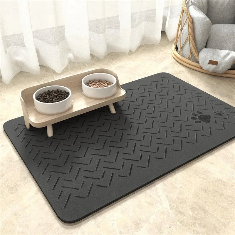 🐾 Tapis de Nourriture Étanche pour Chiens et Chats – Propre et Pratique ! 🐶🐱✨