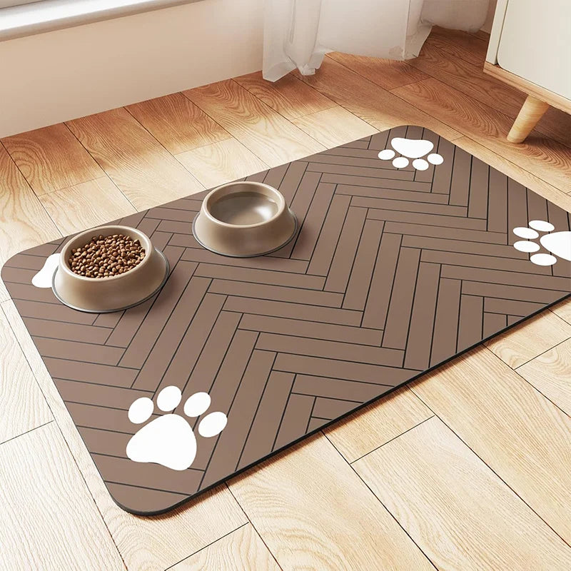 🐾 Tapis de Nourriture Étanche pour Chiens et Chats – Propre et Pratique ! 🐶🐱✨