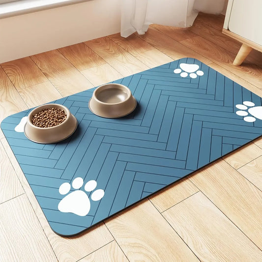 🐾 Tapis de Nourriture Étanche pour Chiens et Chats – Propre et Pratique ! 🐶🐱✨