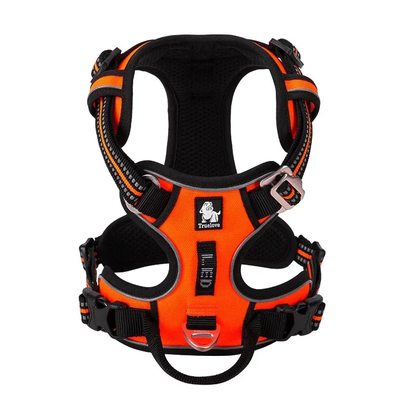 TRUE LOVE Pet Harness TLH5654 - Harnais Réfléchissant Confortable et Ajustable pour Chien