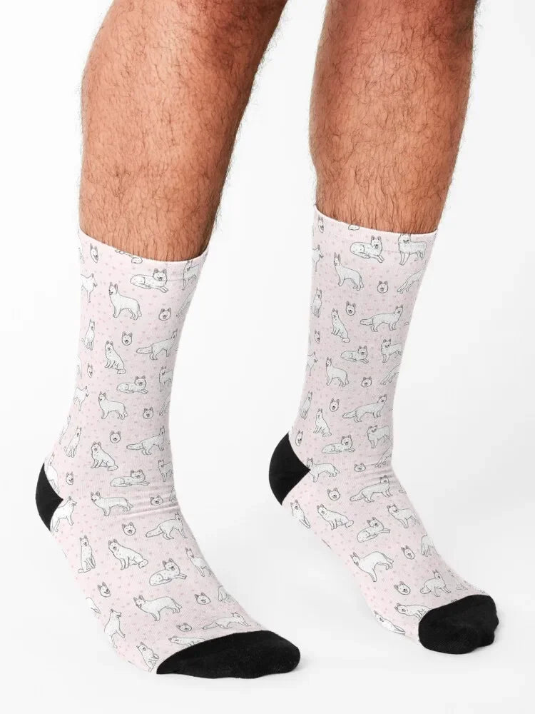 Chaussettes Berger Blanc Suisse : Design Mignon et Sportif