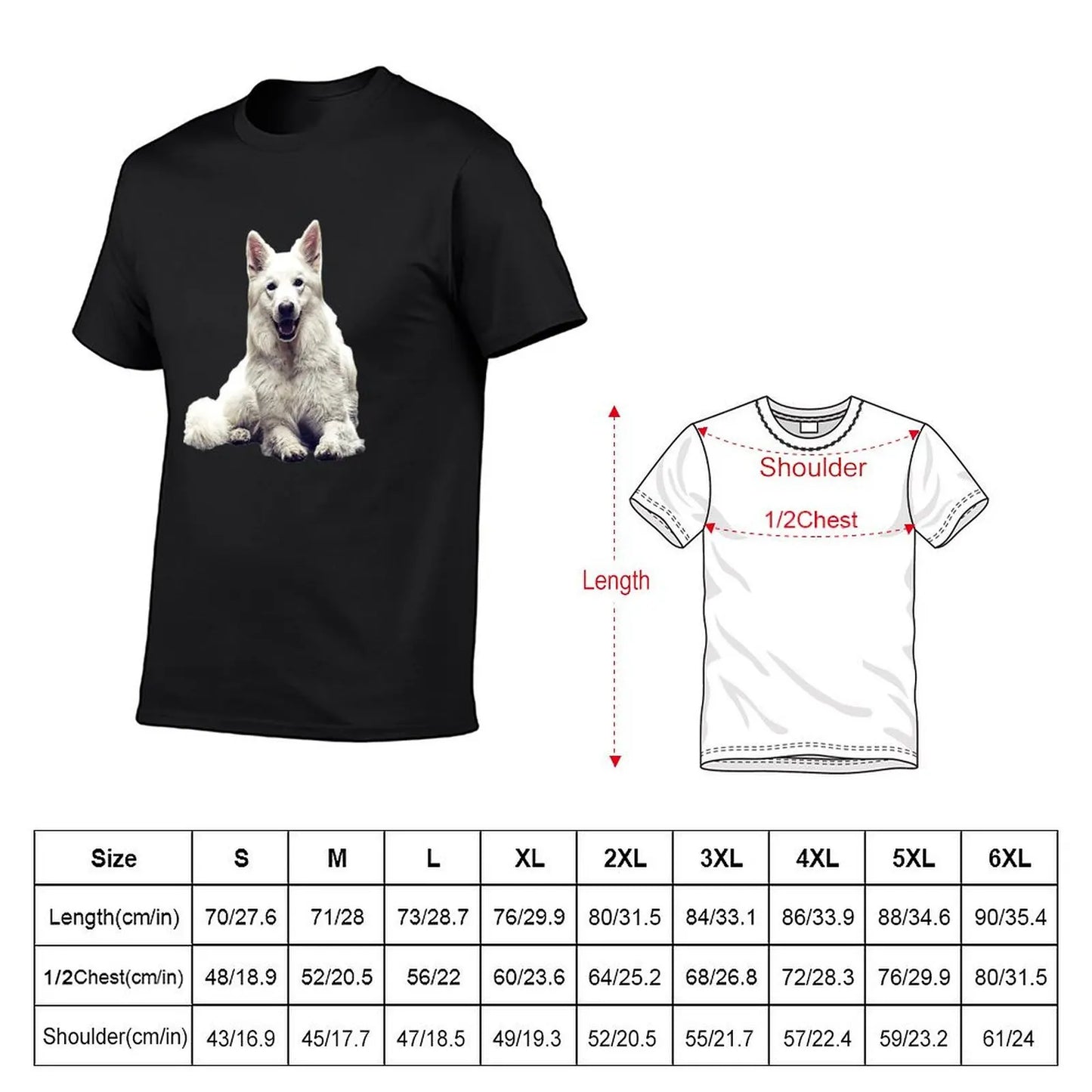 T-shirt Garçon en Coton – Berger Blanc Suisse 🐾👕