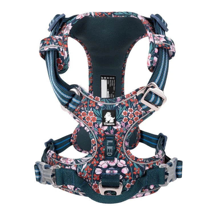 TRUE LOVE Pet Harness TLH5654 - Harnais Réfléchissant Confortable et Ajustable pour Chien