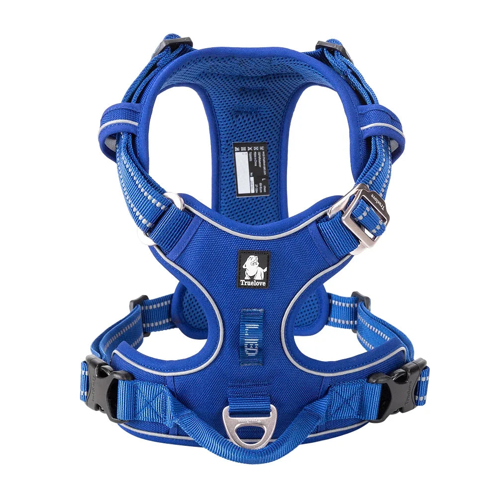 TRUE LOVE Pet Harness TLH5654 - Harnais Réfléchissant Confortable et Ajustable pour Chien