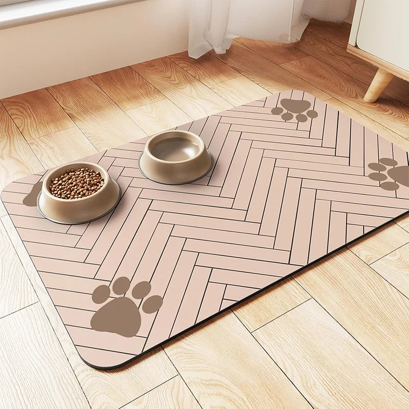 🐾 Tapis de Nourriture Étanche pour Chiens et Chats – Propre et Pratique ! 🐶🐱✨