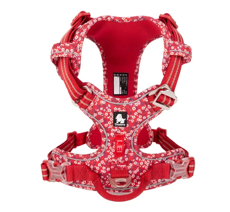 TRUE LOVE Pet Harness TLH5654 - Harnais Réfléchissant Confortable et Ajustable pour Chien