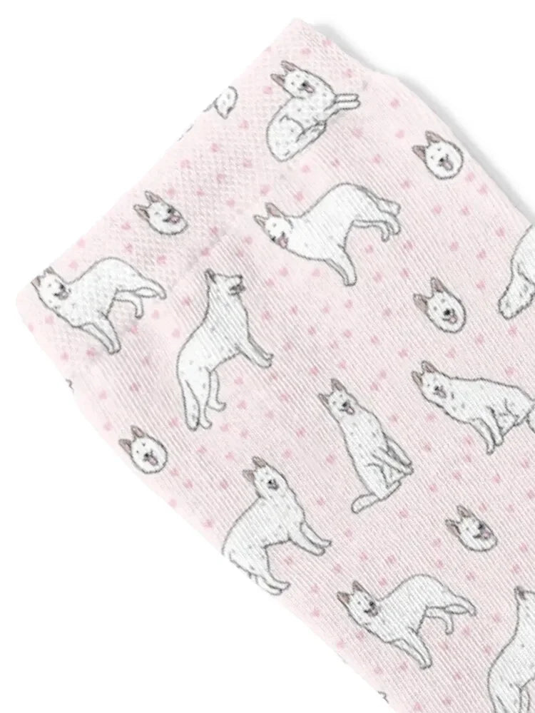 Chaussettes Berger Blanc Suisse : Design Mignon et Sportif