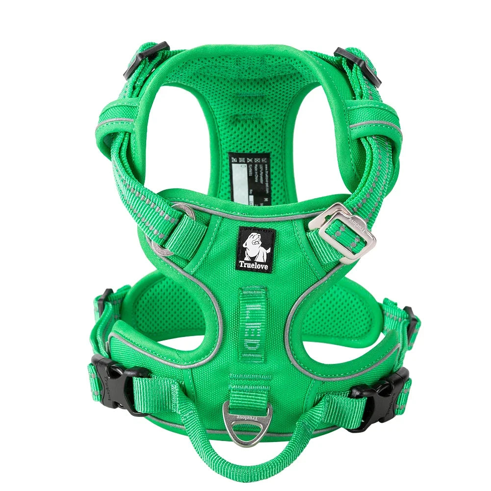 TRUE LOVE Pet Harness TLH5654 - Harnais Réfléchissant Confortable et Ajustable pour Chien