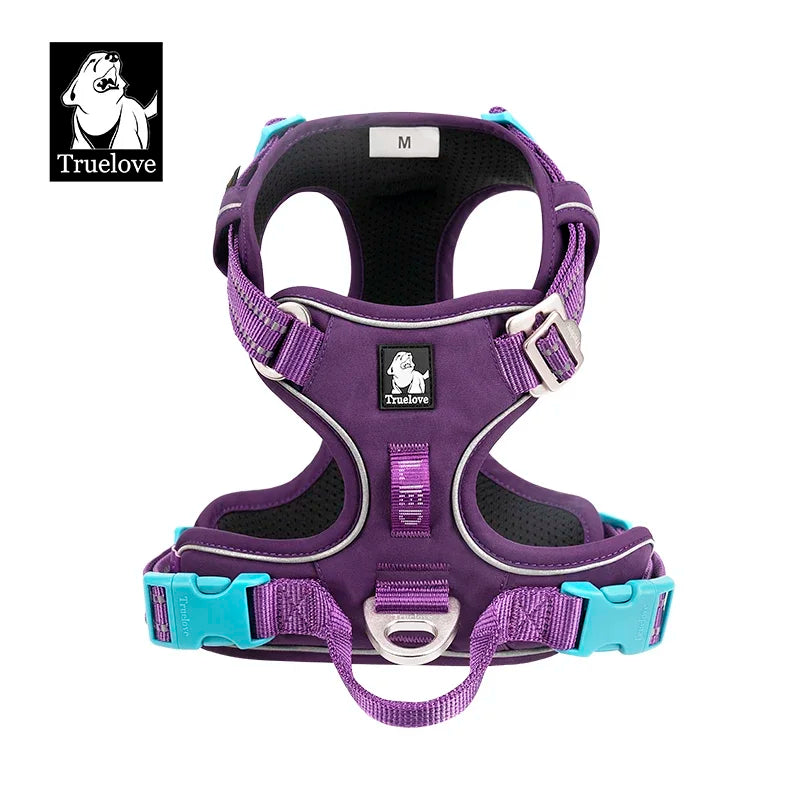 TRUE LOVE Pet Harness TLH5654 - Harnais Réfléchissant Confortable et Ajustable pour Chien