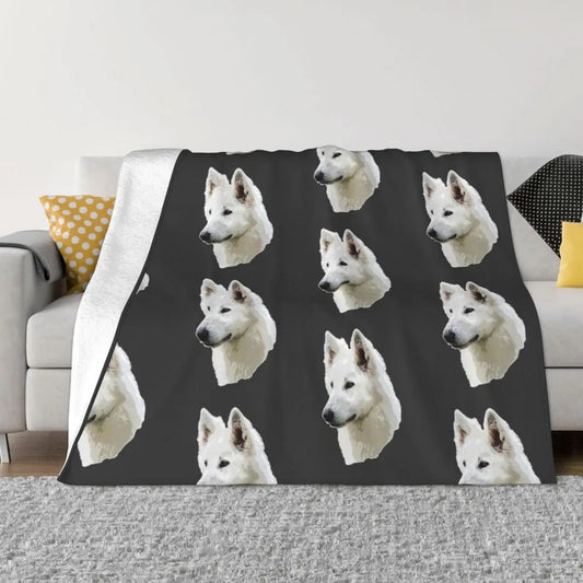 🛋️ Plaid Berger Blanc Suisse - Douceur et Élégance 🐾