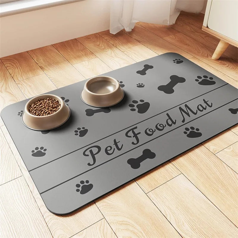 🐾 Tapis de Nourriture Étanche pour Chiens et Chats – Propre et Pratique ! 🐶🐱✨