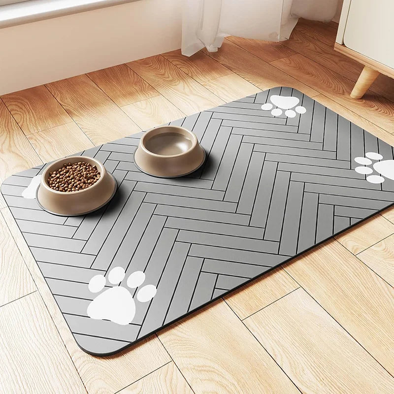 🐾 Tapis de Nourriture Étanche pour Chiens et Chats – Propre et Pratique ! 🐶🐱✨