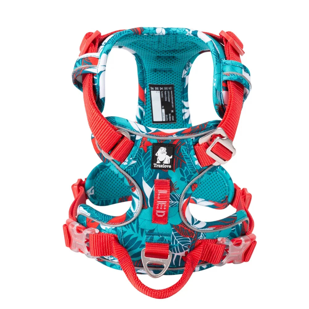 TRUE LOVE Pet Harness TLH5654 - Harnais Réfléchissant Confortable et Ajustable pour Chien