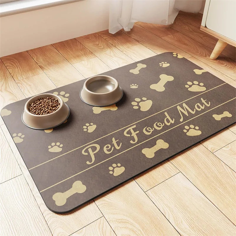 🐾 Tapis de Nourriture Étanche pour Chiens et Chats – Propre et Pratique ! 🐶🐱✨