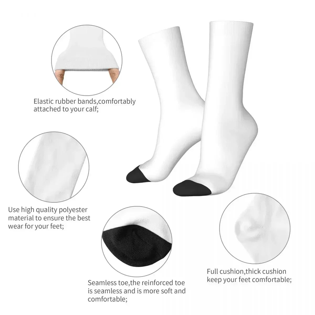 Chaussettes de luxe imprimées 360° - Homme et Femme